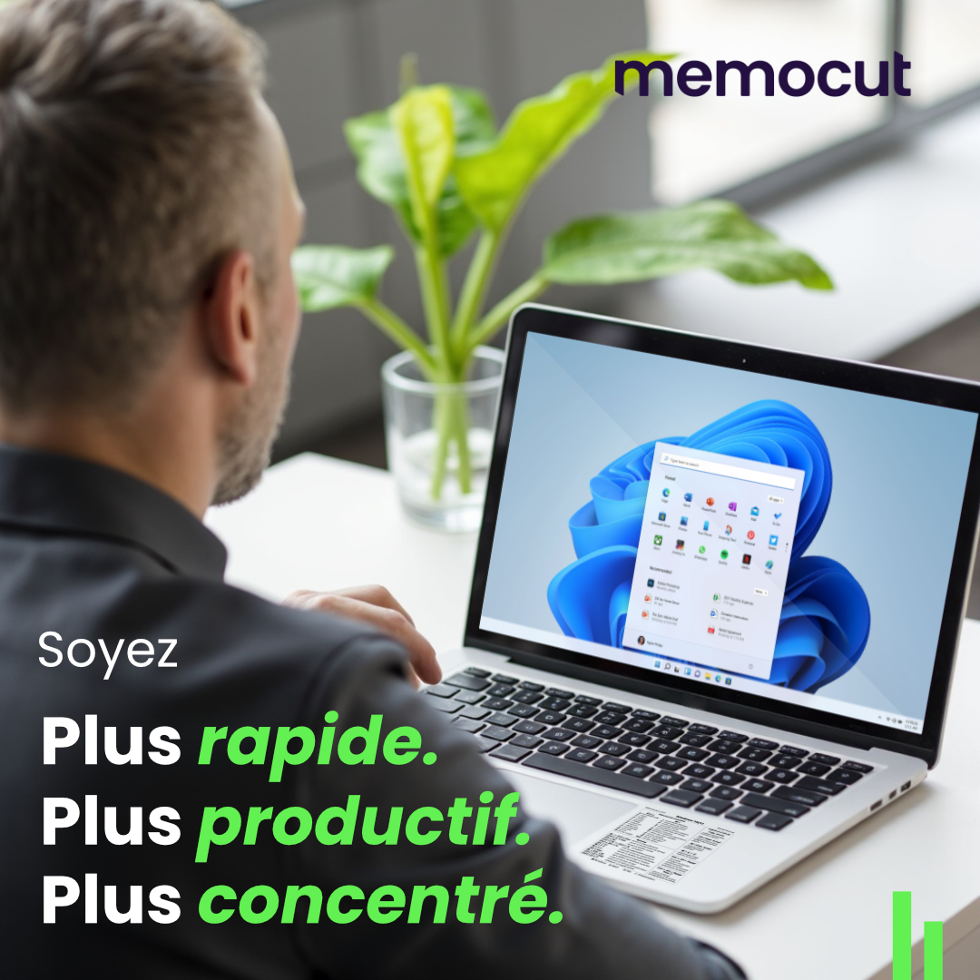 Aide visuelle raccourci - Windows 10/11 - Memocut